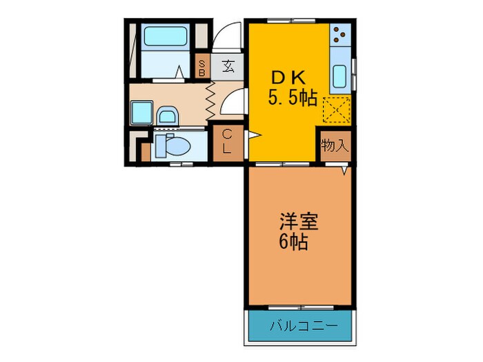 紅陽館Ⅰの物件間取画像