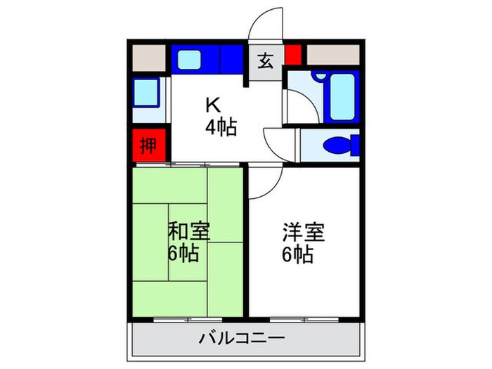 さくらハイツの物件間取画像