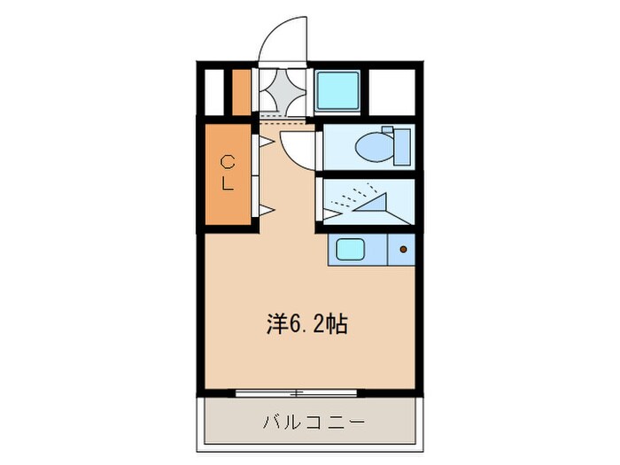ﾜｺｰﾚﾌﾟﾗﾃｨｰｸ神戸深江駅前の物件間取画像