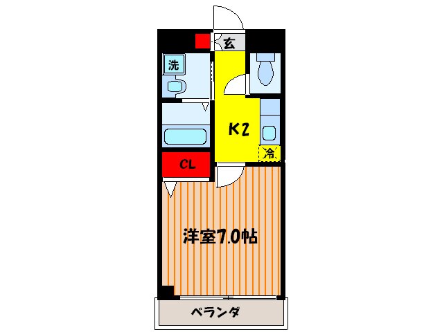 クリザンテ－ム山本Ⅱの物件間取画像