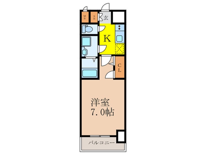 ライジングメゾン新大阪SOUTHの物件間取画像