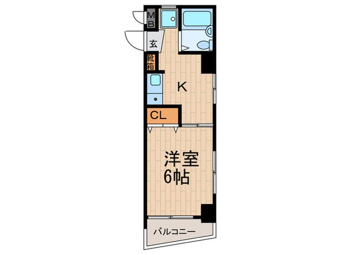 ロマネスク六甲(403)の物件間取画像