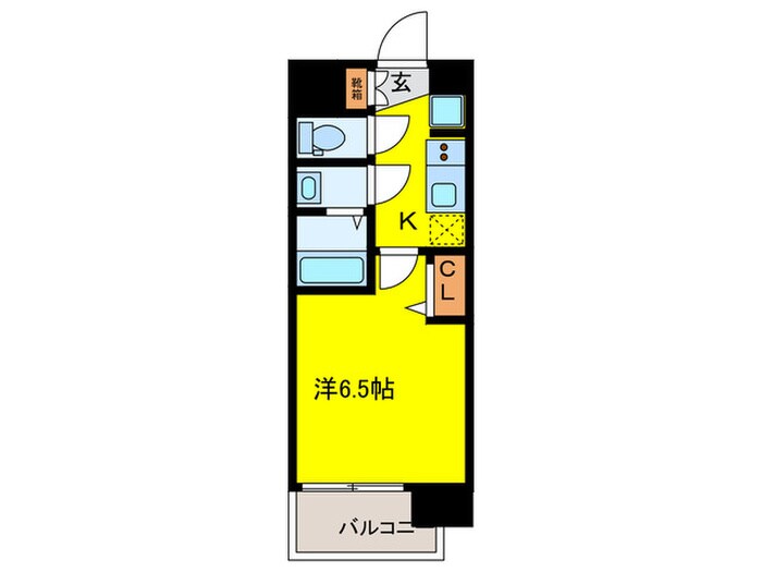 ﾗﾗﾌﾟﾚｲｽ京橋ｼﾃｨｵｽ(203)の物件間取画像