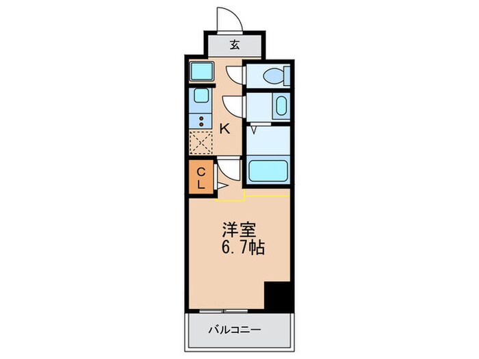 グランパシフィック弁天町の物件間取画像