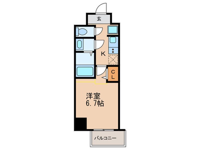 グランパシフィック弁天町の物件間取画像