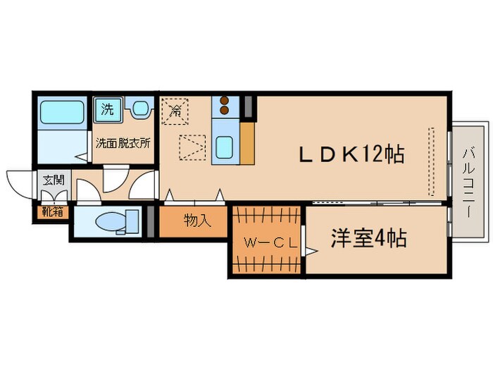 リビングタウン唐崎Ａ棟の物件間取画像