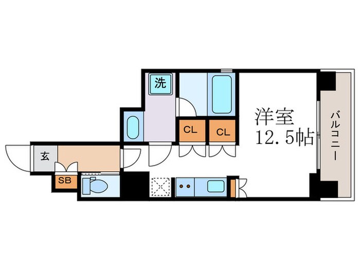リーガル京都五条大宮(304)の物件間取画像