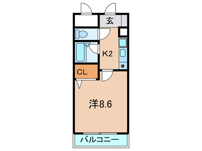 エスポワ－ル西宮北口の物件間取画像