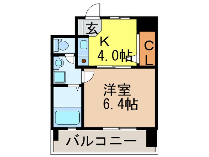 ミフネセントラルベア荒本の物件間取画像