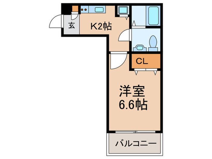 インパレス天王寺の物件間取画像