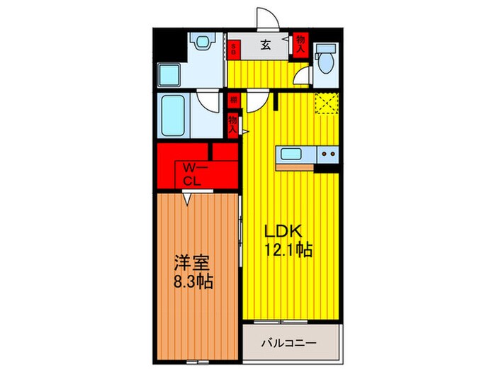 イレーネ守口の物件間取画像