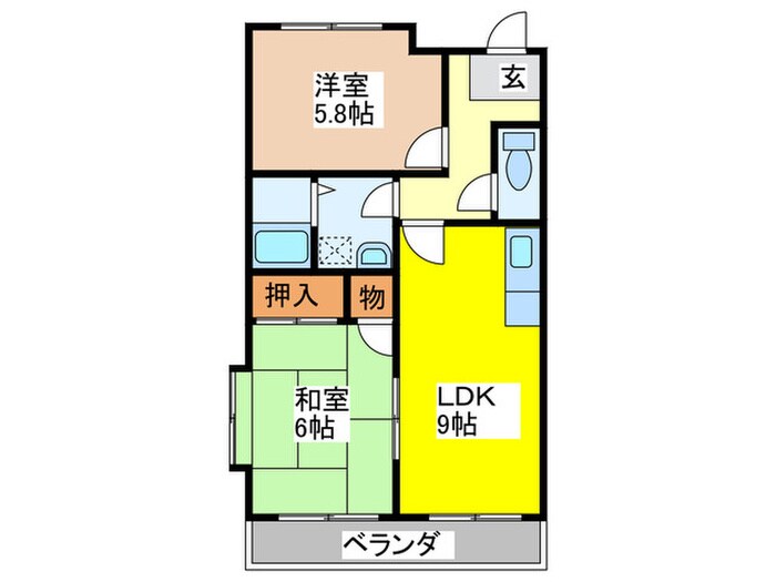 メゾンクレールの物件間取画像