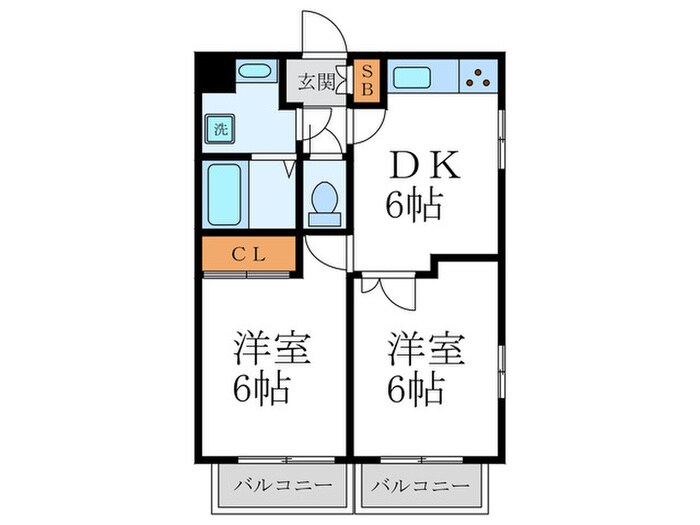 パルティ－ルステ－ジ・Ⅰの物件間取画像