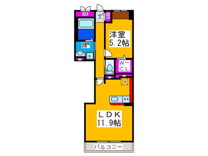 トライアンフ北三国の物件間取画像