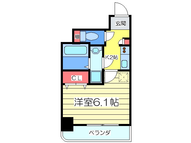 リンクパラッツオ上本町の物件間取画像