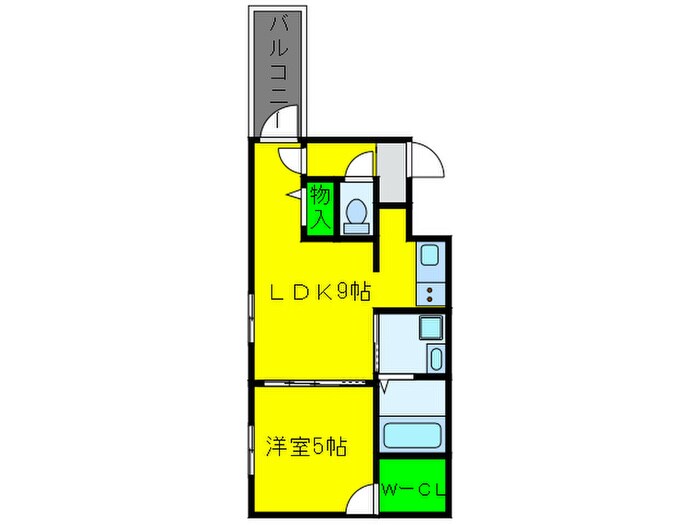 チェリーブロッサムⅠ番館の物件間取画像