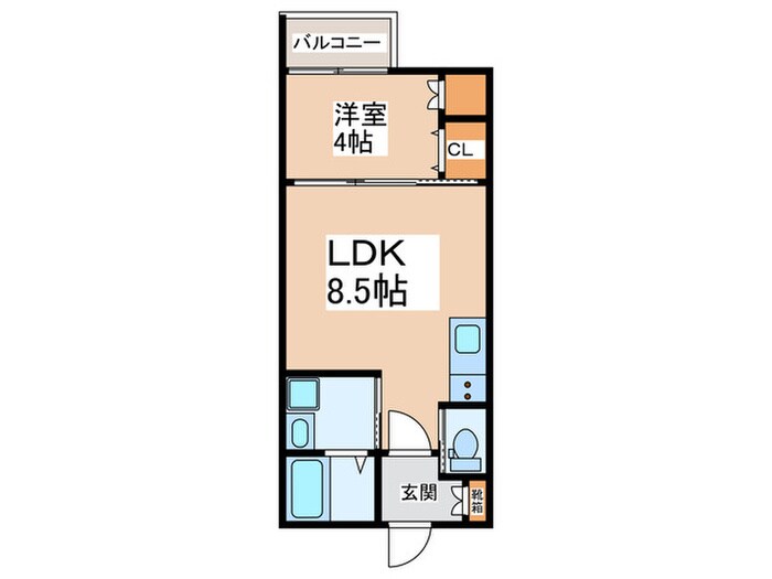 クニカ・パレスの物件間取画像