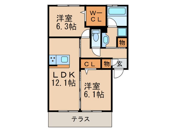 ソレイユの物件間取画像