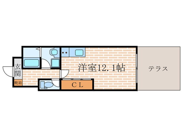 ジャスト桃山の物件間取画像