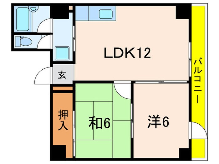 メゾン宝塚南口の物件間取画像