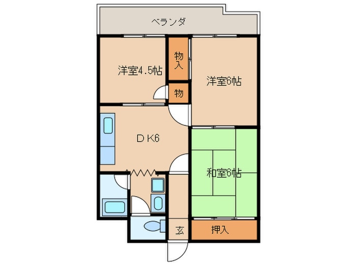 井上グリ－ンハイツの物件間取画像