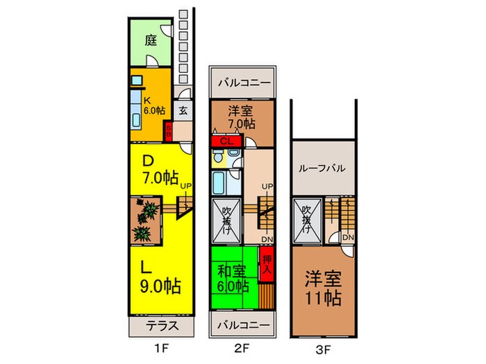 ドムス香里の物件間取画像