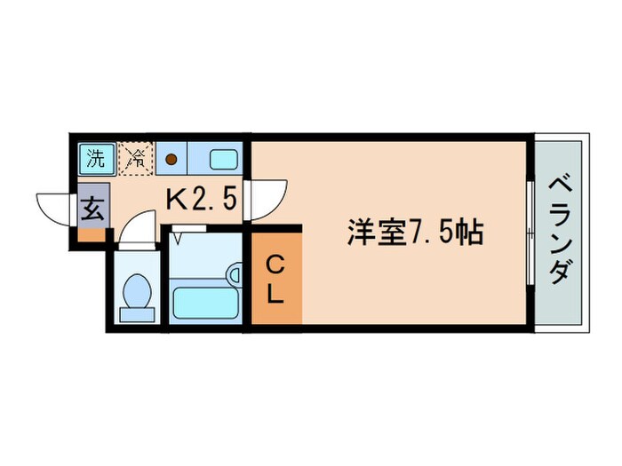 マリ－ブ１８２０の物件間取画像