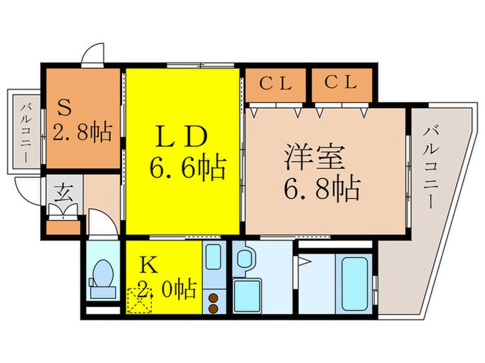 ア－バンテラス新大阪の物件間取画像