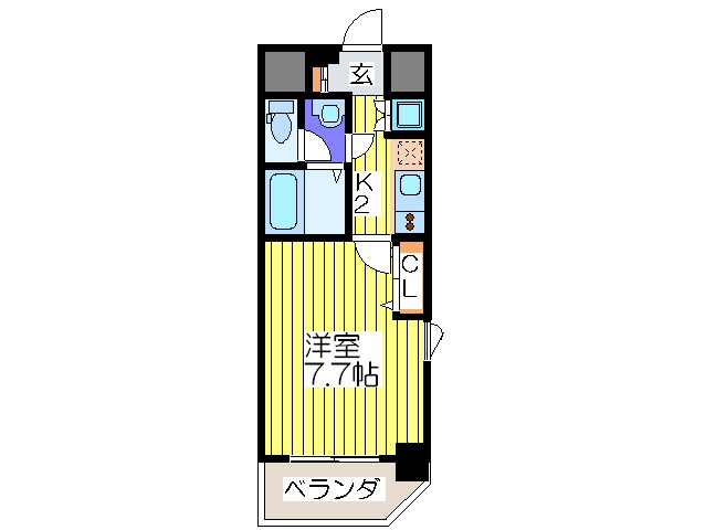 ｼﾞｭﾈ-ｾﾞﾌﾟﾚｼｬｽ森ノ宮(D-904)の物件間取画像