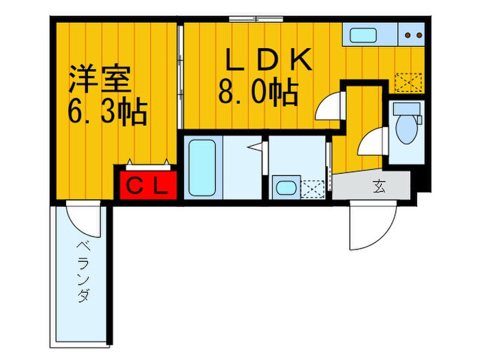 フジパレス浜町　Ａ棟の物件間取画像