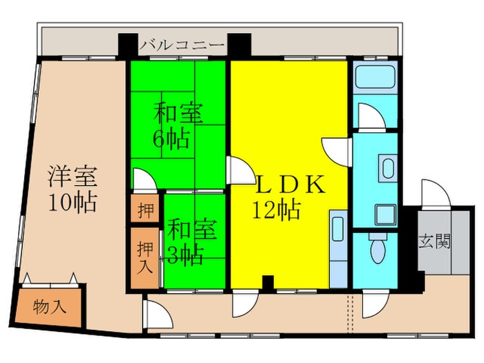 マンション柳川の物件間取画像