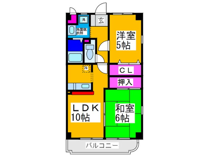 サンライズ三国ヶ丘の物件間取画像