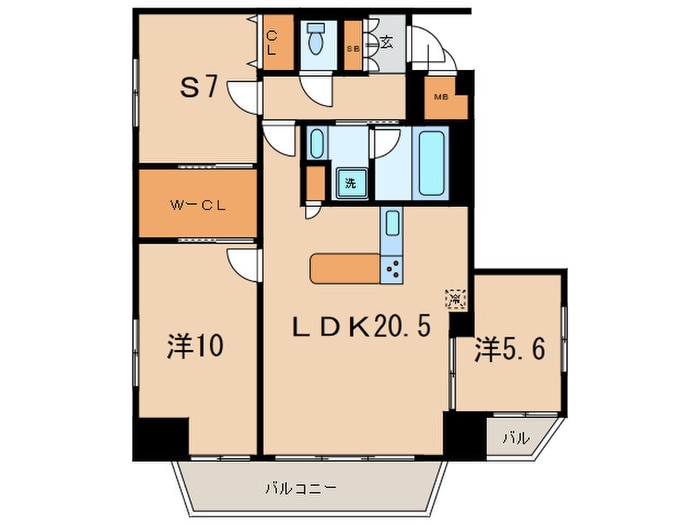 プレジオ本町の物件間取画像