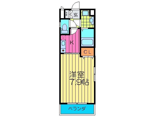 メッセ－ジ大工大前の物件間取画像