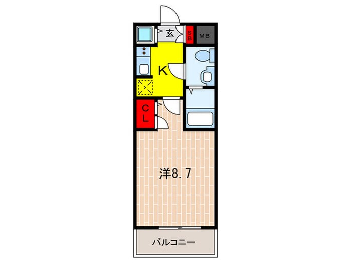 S-RESIDENCE神戸磯上通の物件間取画像