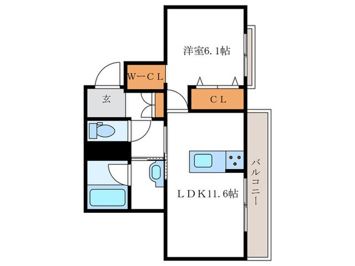 クオレールはなの物件間取画像