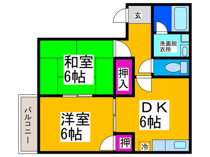 アネックス深井Ｂ棟の物件間取画像