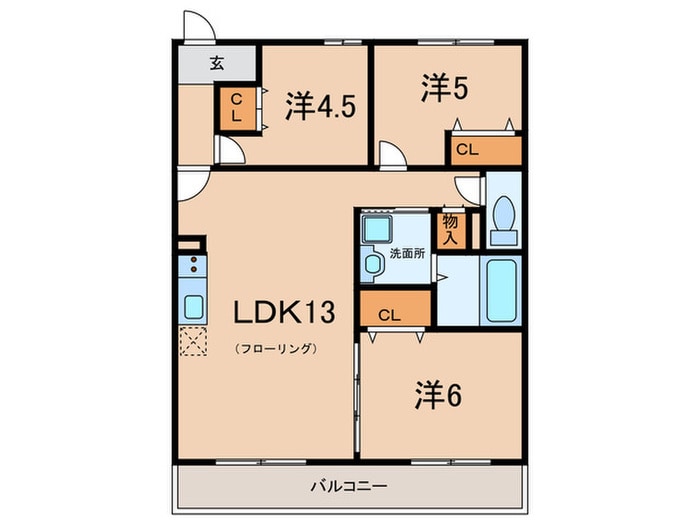 アーバン新甲陽の物件間取画像