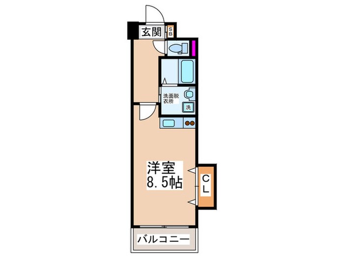 サ－ジュ天王寺の物件間取画像