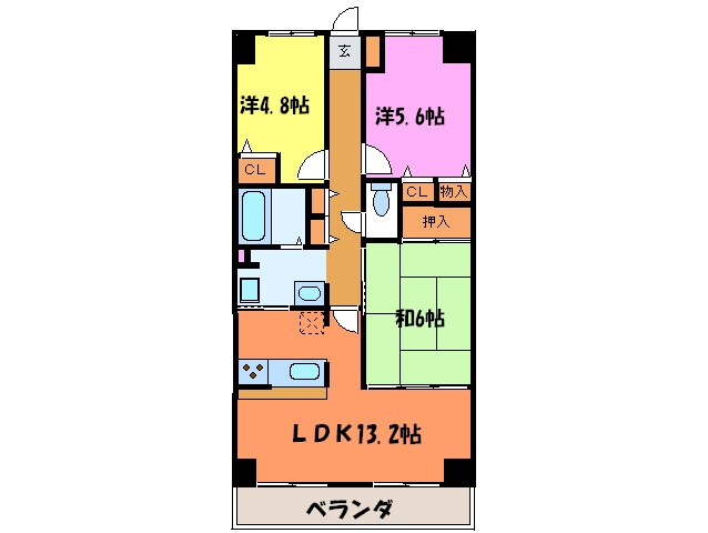 ルピナス泉大津の物件間取画像