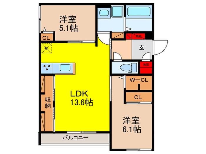 仮)D-room恩智北町３丁目の物件間取画像