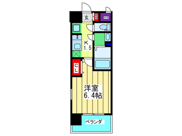 レオンコンフォート京橋（1103）の物件間取画像