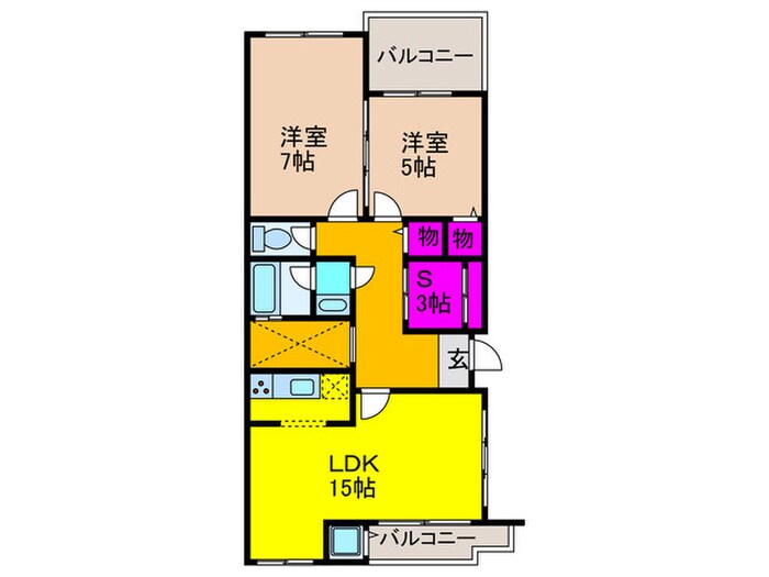 ポンテ　フィ－コの物件間取画像