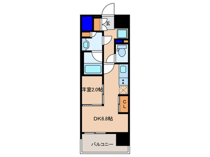 コンフォリア・リヴ南森町Qの物件間取画像