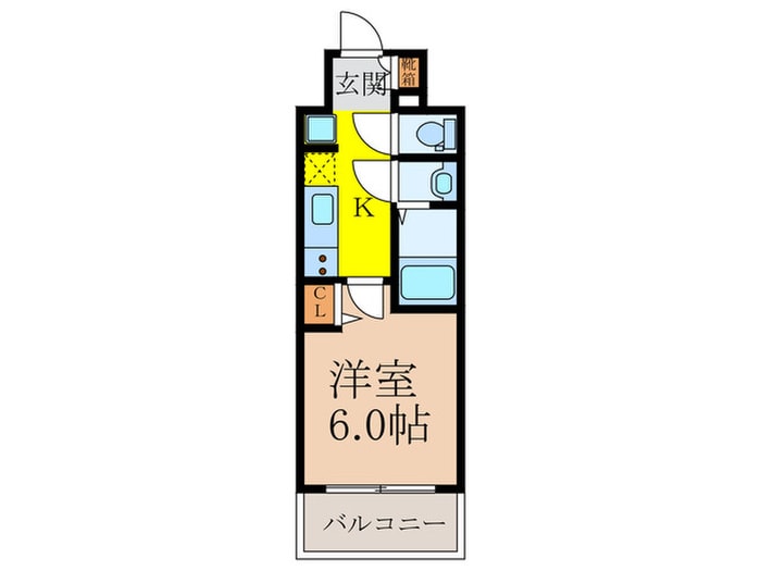 バウスフラッツ新大阪の物件間取画像