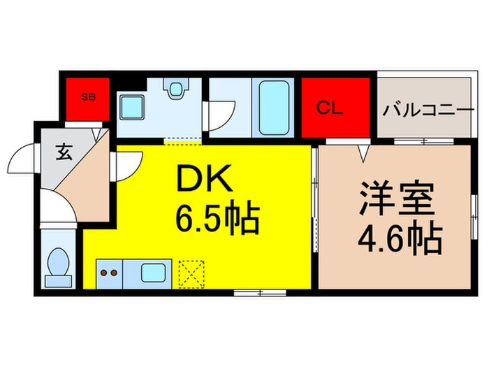 ＫＴＩレジデンス三国Ⅳの物件間取画像