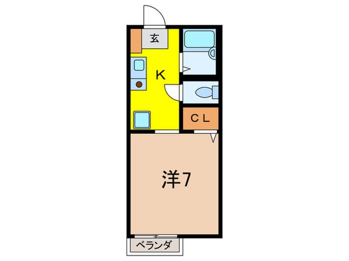 甲南ハイツの物件間取画像