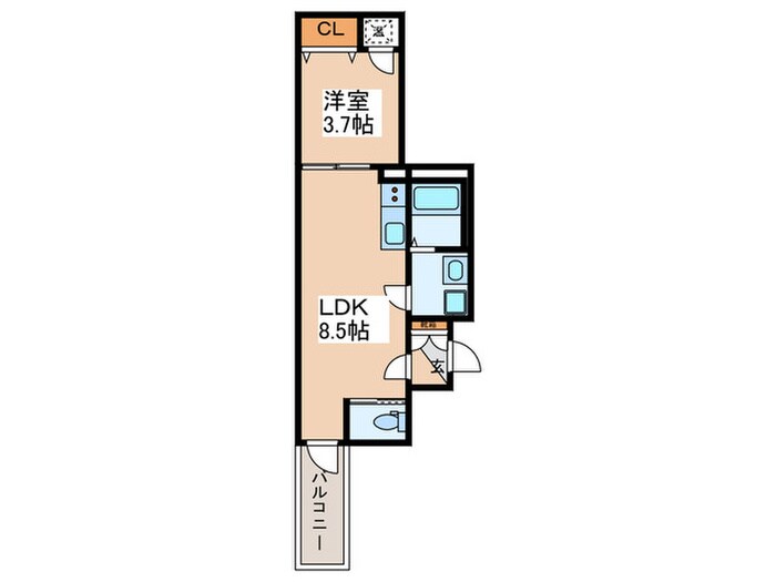 F asecia Damiaの物件間取画像