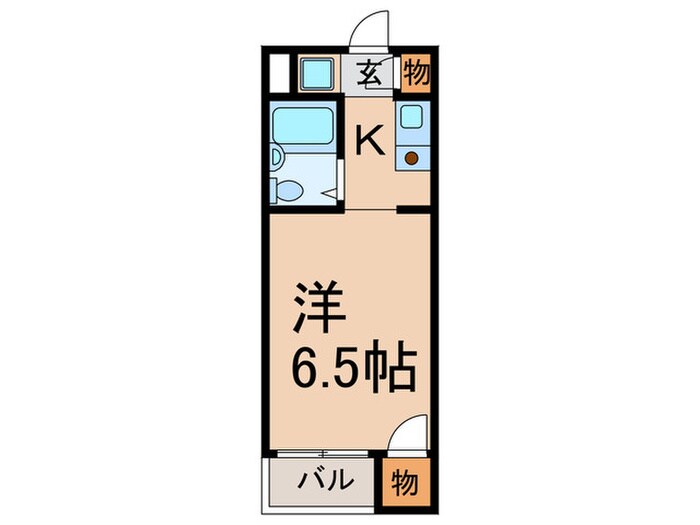 五色山ハイツの物件間取画像