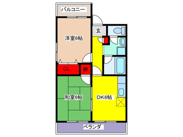 キャッスル東花園の物件間取画像